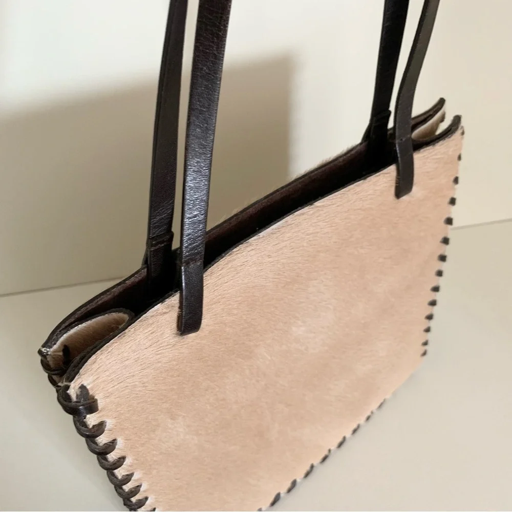 Vintage Horse hide time postmodern purse